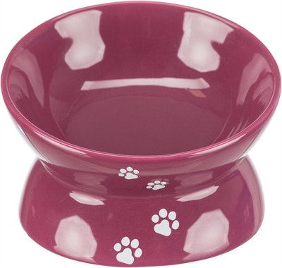 Trixie voerbak / waterbak verhoogd bordeaux / bes