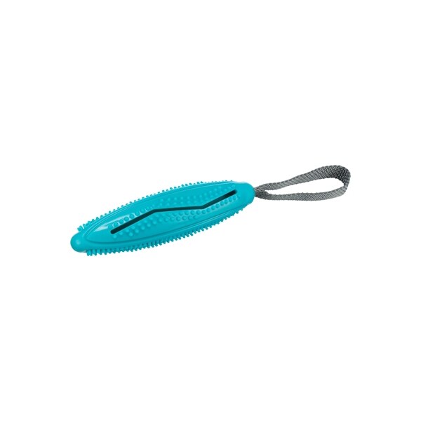 Trixie snackstick aan singelband tpr / polyester blauw