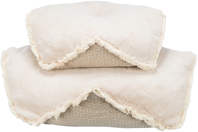 Trixie hondenkussen boho hoekig beige extra groot