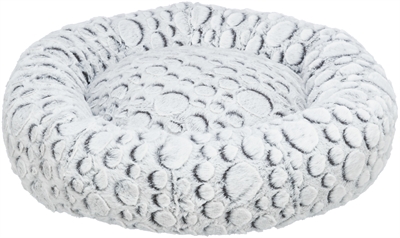 Trixie hondenmand mila rond pluche wit / grijs
