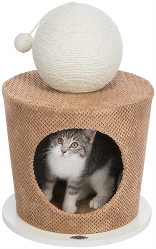 Trixie kattenmand ton met krabbal taupe