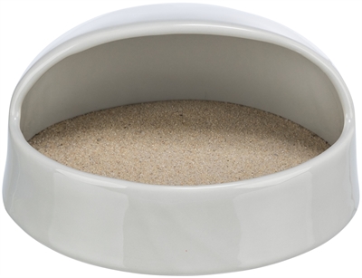 Trixie zandbad degoes/hamsters keramiek grijs