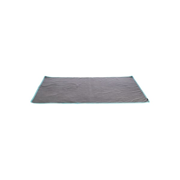 Trixie fleece deken uitloopruimtes en knaagdierkooi grijs / turquoise