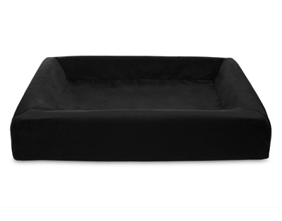 Bia bed royal fluweel hoes hondenmand zwart middel