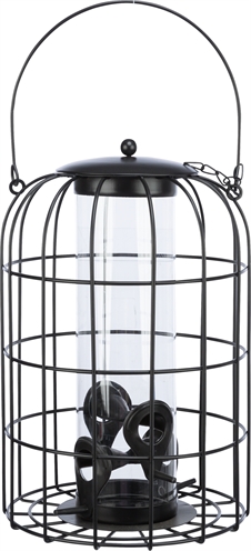 Trixie voerdispenser met gaasbescherming zwart