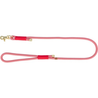 Trixie soft rope hondenriem rood / creme
