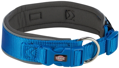 Trixie premium halsband hond extra breed royal blauw / grafiet grijs extra groot