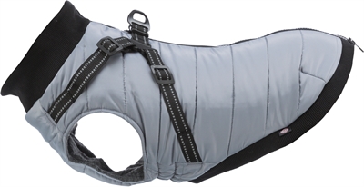 Trixie hondenjas pontis met tuig grijs 33cm