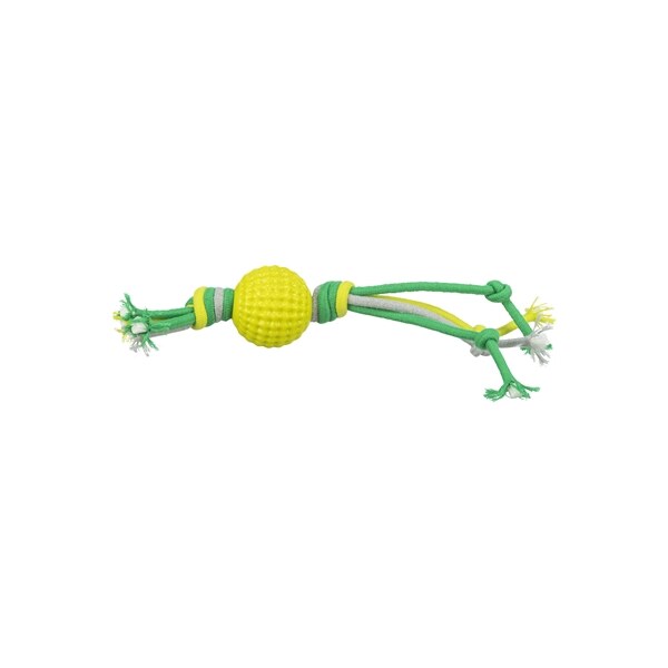 Trixie hondenspeelgoed bal met touw tpr polyester