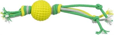 Trixie hondenspeelgoed bal met touw tpr polyester
