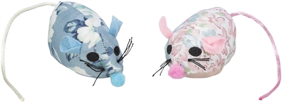 Trixie kattenspeelgoed muis stof met catnip 36stuks