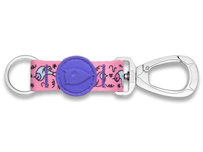 Morso key cord sleutelhanger gerecycled sweet tweet roze groot