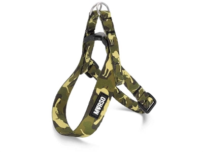 Morso mini hondentuig verstelbaar gerecycled full metal dog bruin middel