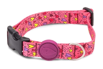 Morso halsband hond gerecycled pink think roze groot