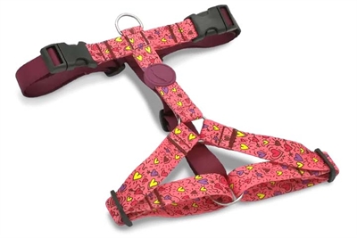 Morso hondentuig h-tuig gerecycled pink think roze groot