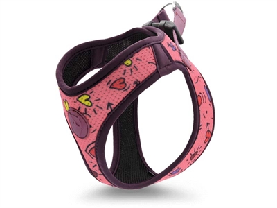 Morso hondentuig body mesh gerecycled pink think roze 30cm