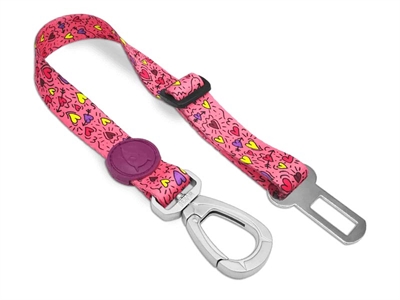 Morso honden autogordel gerecycled pink think roze tot 4kg