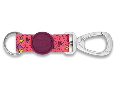 Morso key cord sleutelhanger gerecycled pink think roze groot