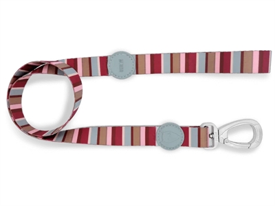 Morso hondenriem gerecycled skyline rood / roze tot 6kg
