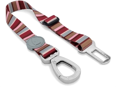 Morso honden autogordel gerecycled skyline rood / roze tot 80kg