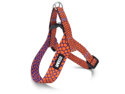Morso mini hondentuig verstelbaar gerecycled urban lizard rood groot