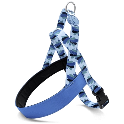Morso norwegian hondentuig gerecycled splash blauw 63cm