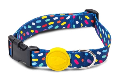 Morso halsband hond gerecycled color invaders paars klein