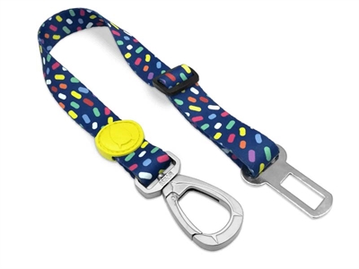 Morso honden autogordel gerecycled color invaders paars tot 20kg