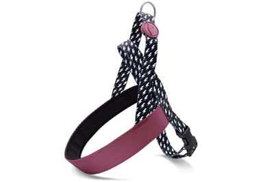 Morso norwegian hondentuig gerecycled power flow zwart 35cm