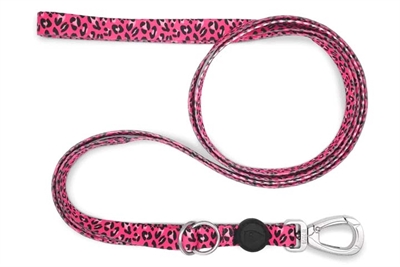 Morso hondenriem verstelbaar gerecycled bubble leo roze tot 4kg