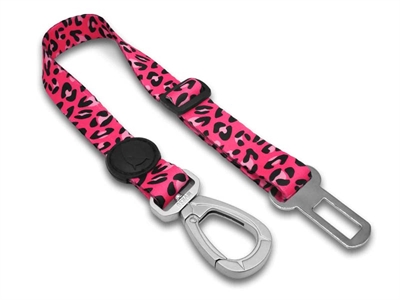 Morso honden autogordel gerecycled bubble leo roze tot 20kg