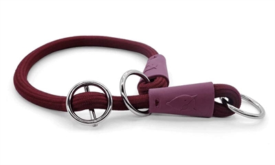 Morso half slip halsband hond soft rope gerecycled plum paars 60cm