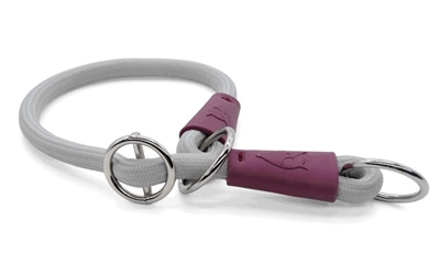 Morso half slip halsband hond soft rope gerecycled grey grijs 55cm