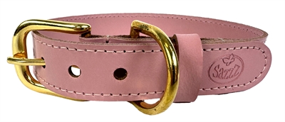 Sazzz halsband hond braveheart classic leer roze extra groot