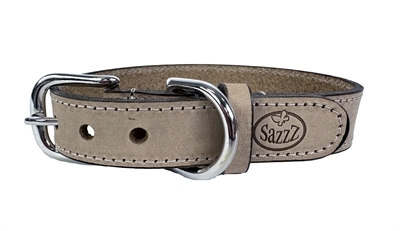 Sazzz halsband hond nomad vintage leer beige extra groot
