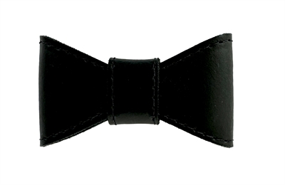 Sazzz vlinderstrik glamper classic leer zwart