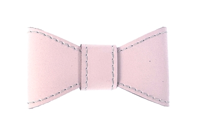Sazzz vlinderstrik glamper classic leer lichtroze 3cm
