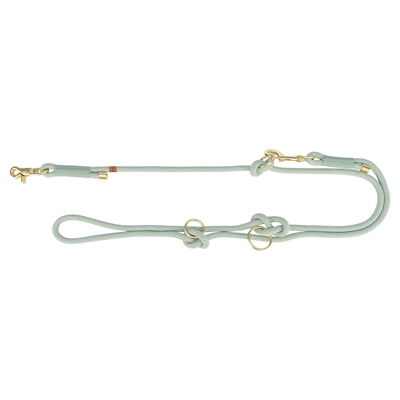 Trixie hondenriem soft rope verstelbaar salie / mintgroen 200x1.3cm