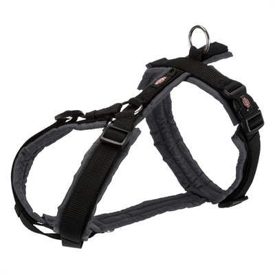 Trixie hondentuig premium trekking zwart / grafiet grijs