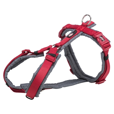 Trixie hondentuig premium trekking rood / grafiet grijs