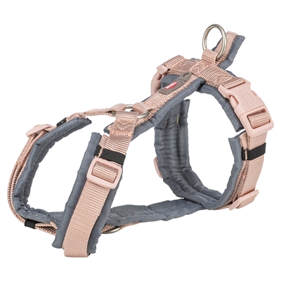 Trixie hondentuig premium trekking blush roze / grafiet grijs 36cm