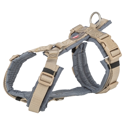 Trixie hondentuig premium trekking zand taupe / grafiet grijs 70cm