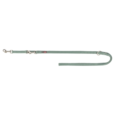 Trixie hondenriem premium verstelbaar tweelaags salie 2.5cm