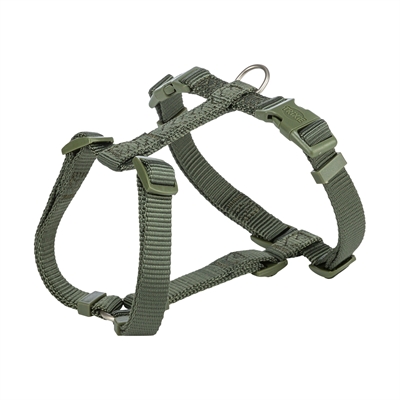 Trixie hondentuig premium h-tuig olijfgroen middel