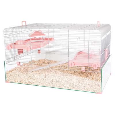 Zolux knaagdierkooi panas roze groot