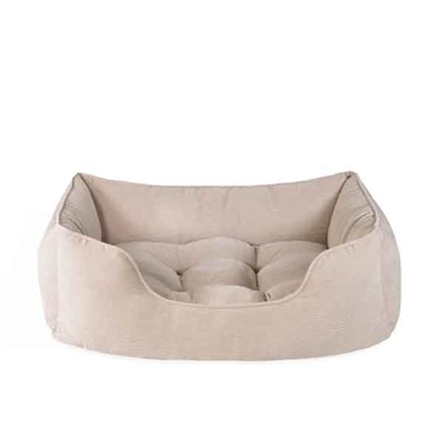 Rosewood 40 winks hondenmand cord ribstof beige middel