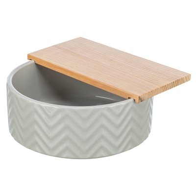 Trixie zandbad met platform degoes / hamsters keramiek / hout