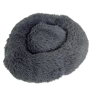 Sazzz hondenmand fluffy antraciet grijs middel