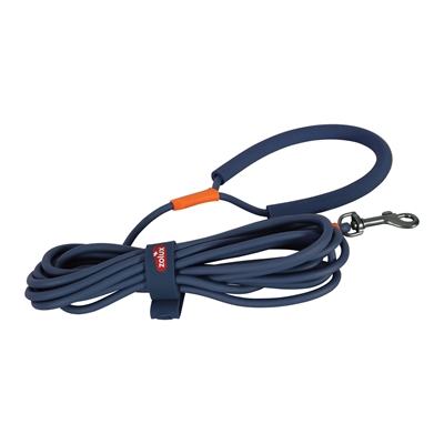 Zolux bvk sleeplijn rond siliconen blauw 15M