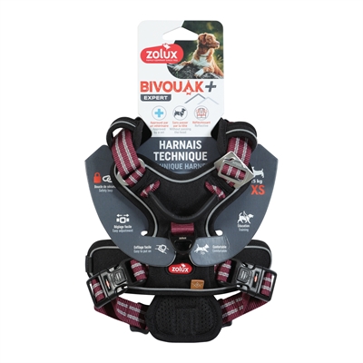 Zolux bvk hondentuig red extra klein